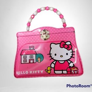 Girls Hello Kitty Satchel Carry all Tin Purse